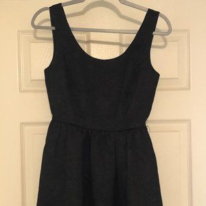 Princess Vera Wang Black Wide Strap Fit and Flare Dress